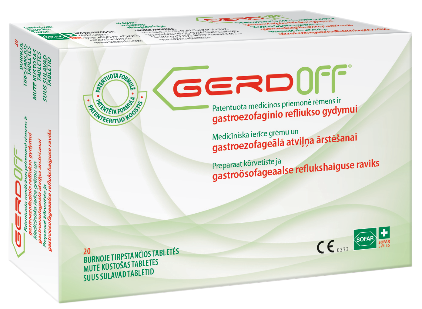 GERDOFF pills, 20 pcs.
