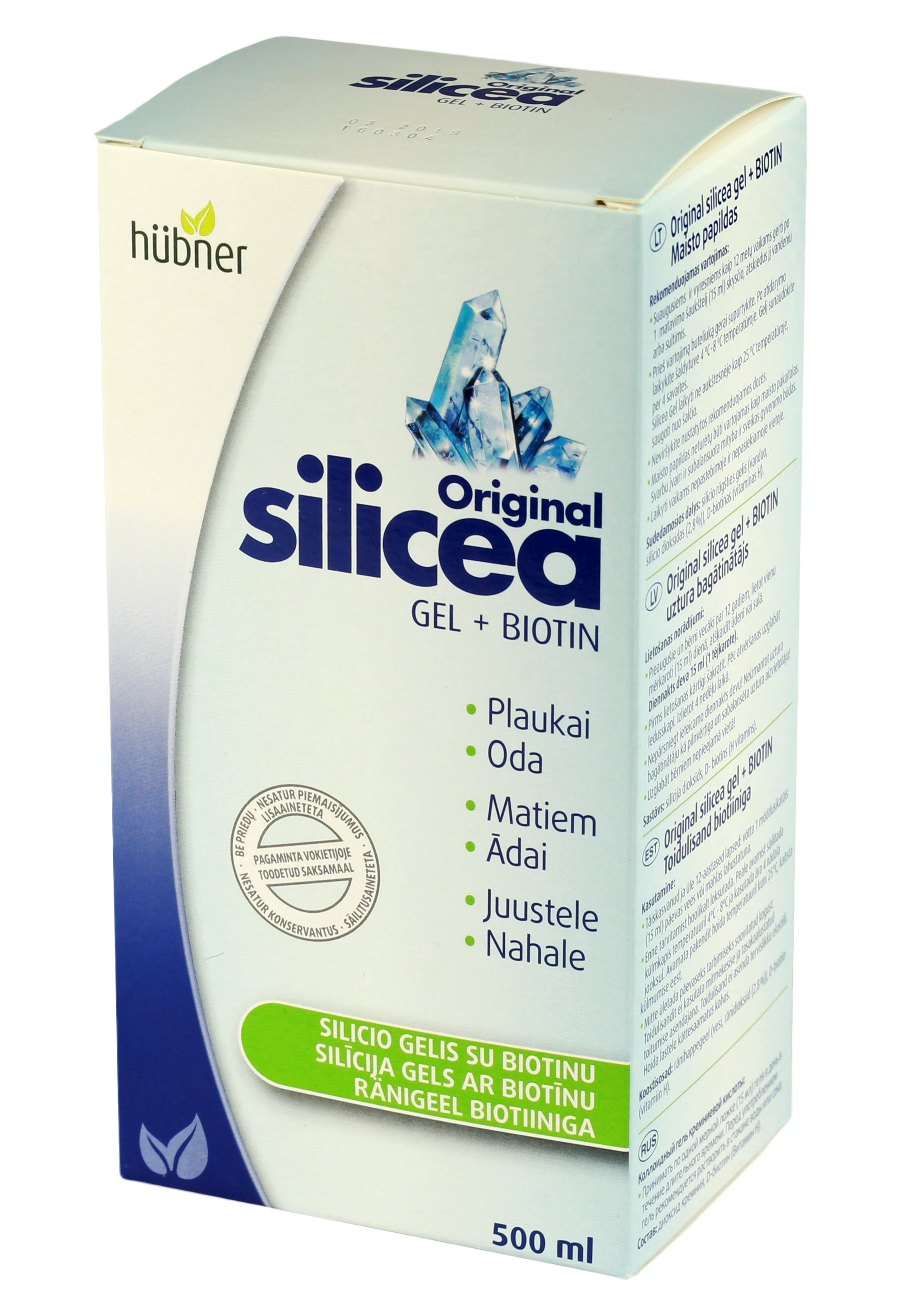 SILICEA Original Gel + Biotin liquid, 500 ml