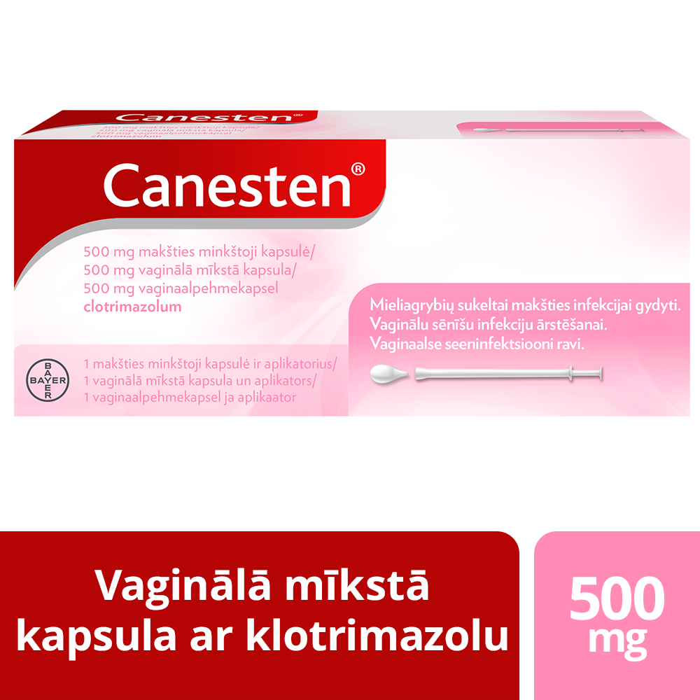 CANESTEN 500 mg vaginal capsules, 1 pcs.