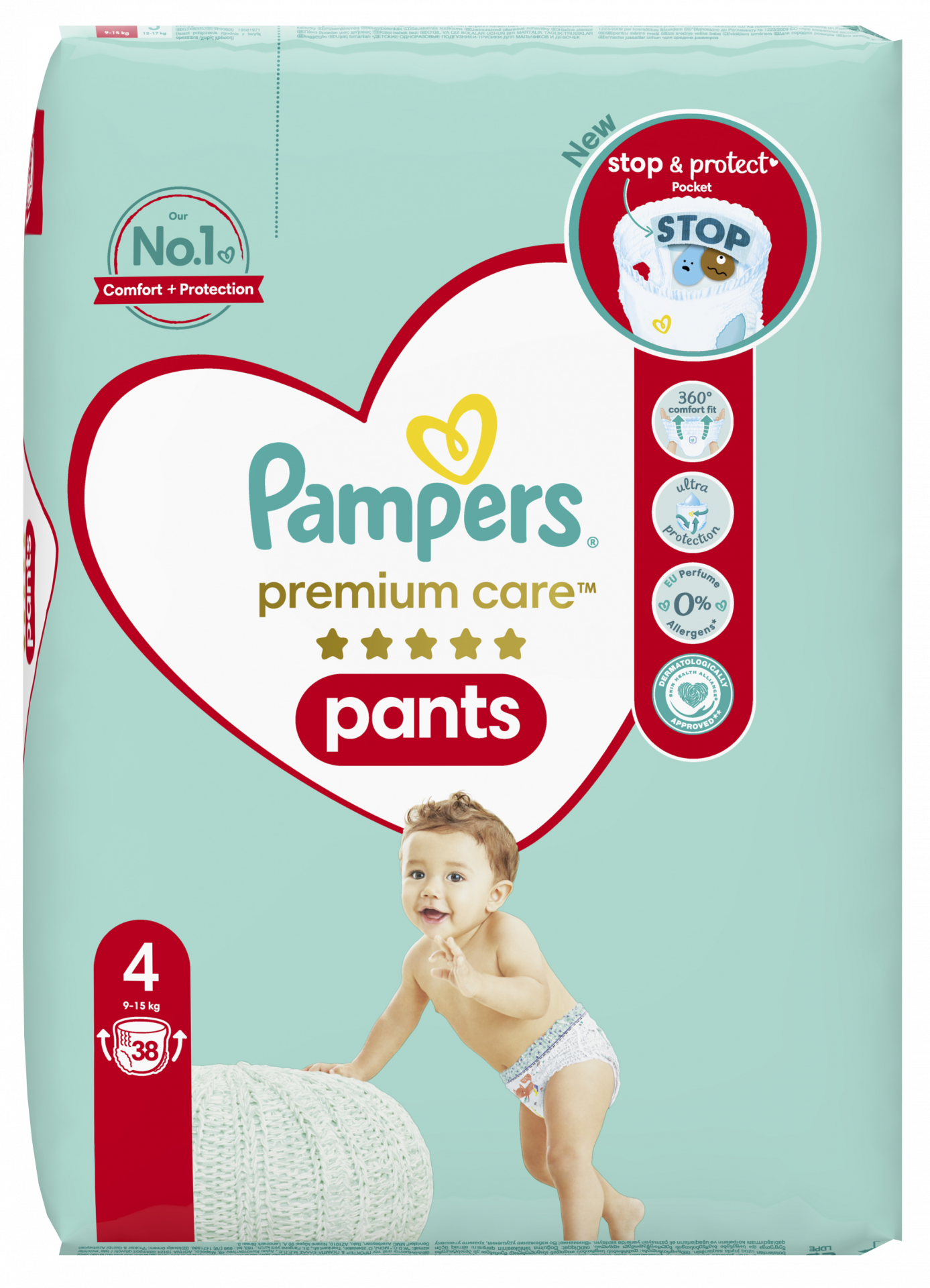 Pampers Harmonie (pure) diapers size 4, 9-14 kg, 28 pcs : : Baby  Products