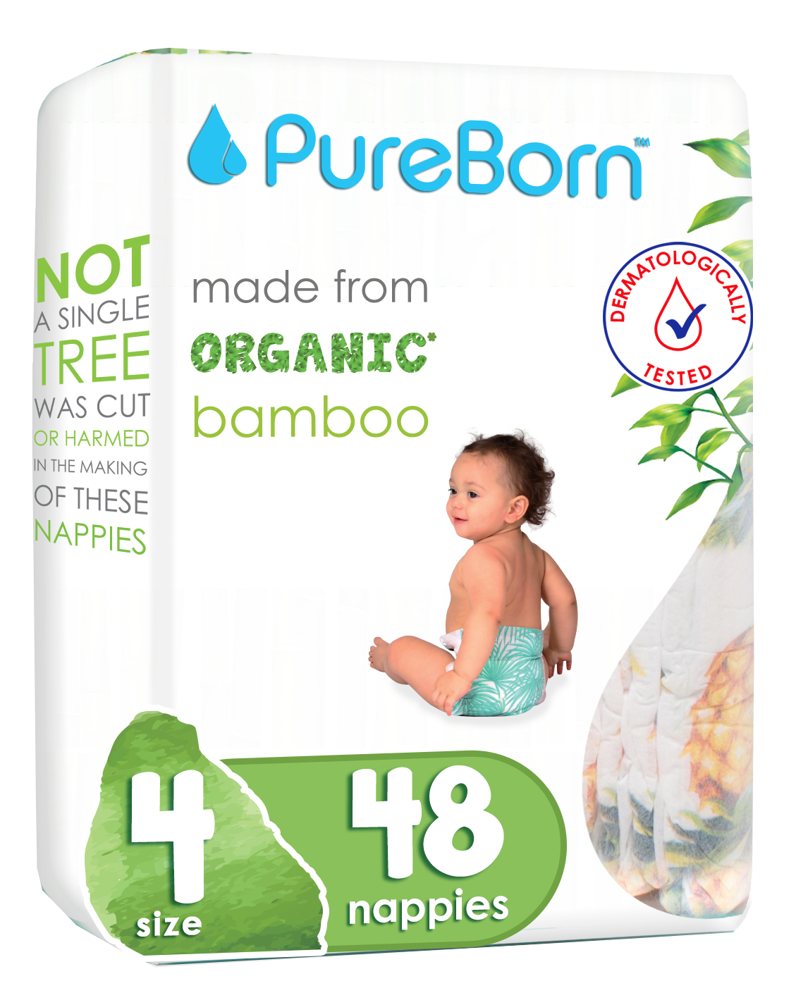 Pureborn diapers hot sale size 4