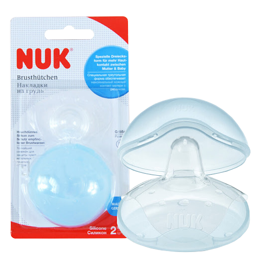 NUK Silicone Nipple Shields Medium Twin Pack